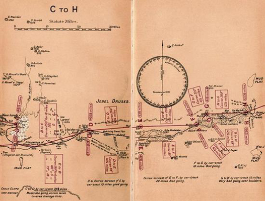 和地铁图一样，这张1946年的地图把复杂地形转化成了简单的线条