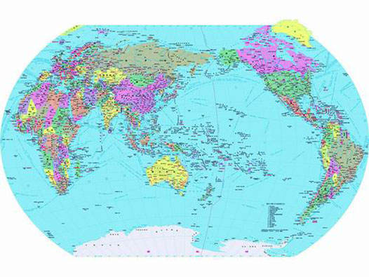 失真的世界地图